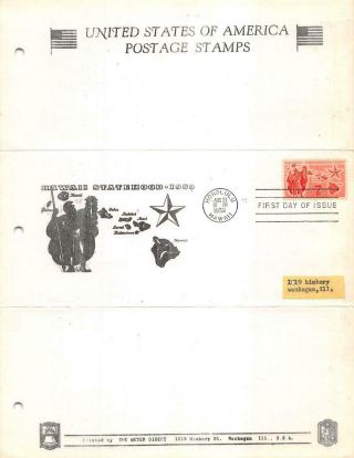 C55 7c Hawaii,  Meter Digest 8 1/2 X 11 Page Cachet [e507663]