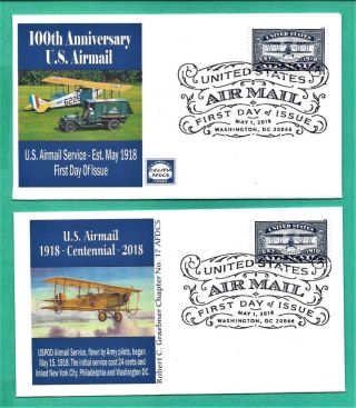 5281 Air Mail Blue,  2 Fdc 