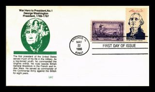 Dr Jim Stamps Us President George Washington Lrc Cachet Fdc Combo Cover