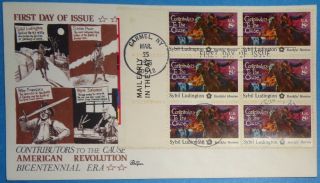 Us Fdc 1975 Carmel,  Ny (g6) American Revolution Contributors To The Cause