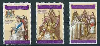 Republic Of Mauritius - 1977 - 25th Anniversary Of The Reign Of Elizabeth Ii - Mnh