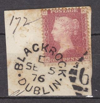 Sg43 1d Red Plate 172 On Piece With Black Rock Cancel
