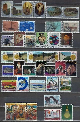 Greece - 1980 Complete Year Set Mnh