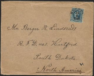 Sweden 1903 Cover To North America