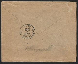 Sweden 1903 Cover to North America 2