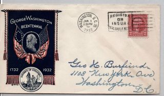 President George Washington Bicentennial 1732 - 1932 Washington Dc 1/1/1932