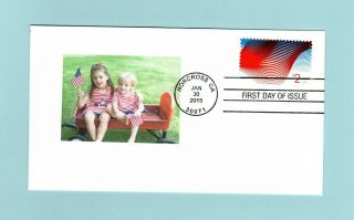 U.  S.  Fdc 4954 The Patriotic Waves Stamp Face $2.  00