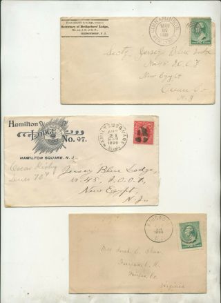 Oddball Assortment Jersey Postmarks Postal History