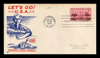 Dr Jim Stamps Us Uncle Sam Pearl Harbor Wwii Fdc Navy Heroes Cover Scott 792
