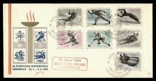 Dr Who 1964 Austria Innsbruck Olympic Games Fdc C136180