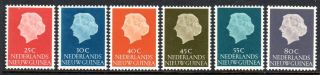 1954 - 60 Netherlands Guinea Queen Juliana Part Set Hinged With Remnants