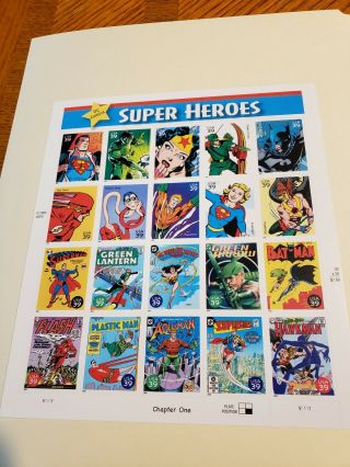 Scott 4084 – 2006 39c Dc Comics Heroes - Sheet Of 20 Stamps Mnh