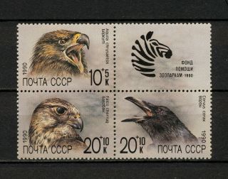 (bird 052) Russia Ussr 1990 Mnh Birds