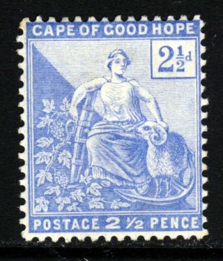 Cape Of Good Hope 1896 2½d.  Ultramarine Wmk Anchor Sg 63a