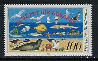 D9551 Nh 1990 Germany Sc 1598 $1.  90 Nature And Environmental Protection