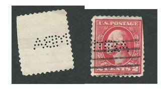 Perfin " Mba " On 528a,  Bank Of Central & South America,  M39,  Pattern Complete