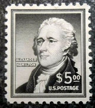 Buffalo Stamps: Scott 1053,  $5 Hamilton,  Nh/og & Vf,  Cv = $85