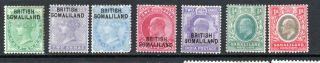 Somaliland 1903 Qv & Evii To 1a