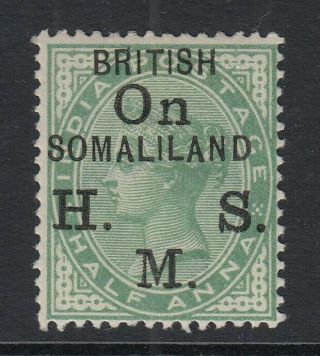 Somaliland Sgo1 1903 Official - ½a Green - Mounted