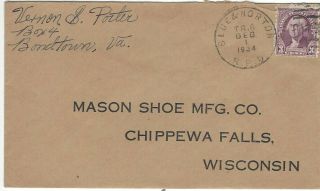Rpo Railroad Post Office 1934 Bluefield & Norton Wv & Va