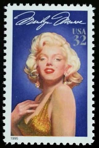 1995 32c Marilyn Monroe,  Legends Of Hollywood Scott 2967 F/vf Nh