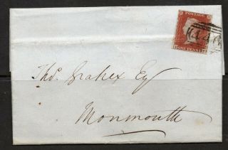 Queen Victoria Penny Red Imperf Stamps On Cover Corner Letters Ff Nov 10 1945