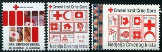 Herrickstamp Issues Montenegro Red Cross 2015 - 16