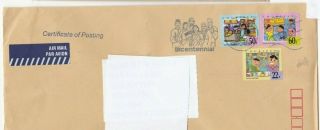 Singapore - Courtesy Stamps Cancelled With Bicentennial Slogan Postmark On Cover