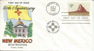 1191 Mexico Statehood Fdc - Fluegel Cachet