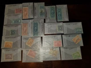 Us Revenue Stamps Lot 19 Stamps Cataloged
