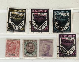 Italy Rodi Rhodes Europe Stamps Hinged & Lot 1221