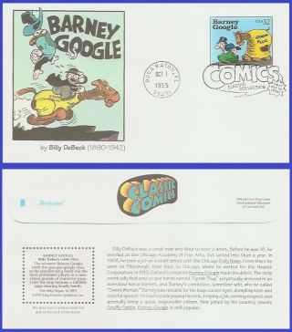 Us 3000i U/a Fleetwood Fdc Comic Strip Classics - Barney Google