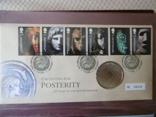 Gb 2003 British Museum - Collecting For Posterity First Day Medal Cover