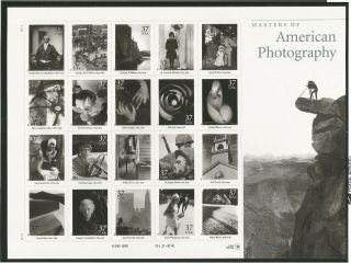 Masters Of American Photography Us Postage Stamp Pane