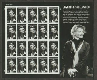 U.  S.  2010 Katharine Hepburn,  20 Stamps,  All Never Hinged Very Fine