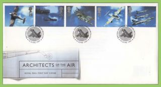 G.  B.  1997 Architects Of The Air Royal Mail U/a First Day Cover,  Farnborough