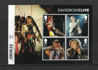 Gb:2017:david Bowie Live.  M/s.  Mnh