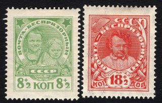 Russia Ussr 1927.  Complete Set Sc 159 - 160.  Mh.  Cv=$125