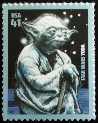 2007 41c Star Wars,  Yoda Scott 4205 F/vf Nh