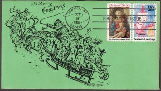 Us First Day Cover 1984 Jamaica,  York (j - 769) A Merry Christmas