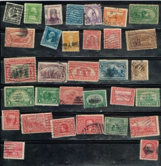 (13 - 994) 32 Assorted Cancelled Us Postage Stamps