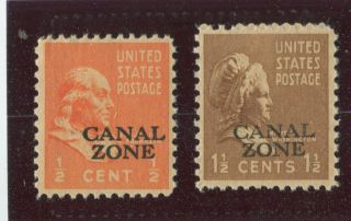Canal Zone Stamps Scott 118,  119,  H,  F - Vf (x3196n)