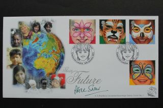 2001 Their Future Fdc - Our Childrens Future - Signed By Peter Snow