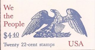 Us Stamp - 1987 We The People - Booklet Pane Of 20 Stamps Bk162