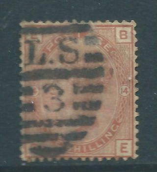Queen Victoria Stamp Sg163 One Shilling Brown Plate 14 R4083c