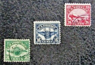 Nystamps Us Air Mail Stamp C4 - C6 $74