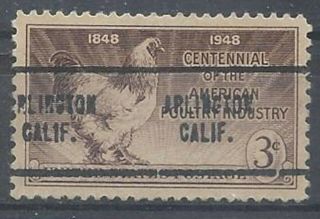 California Precancels,  Commemoratives,  3c Poultry Industry,  Arlington,  Type 704
