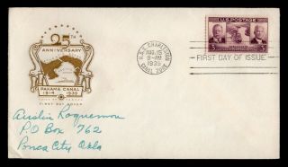 Dr Who 1939 Panama Canal 25th Anniversary Fdc C103220