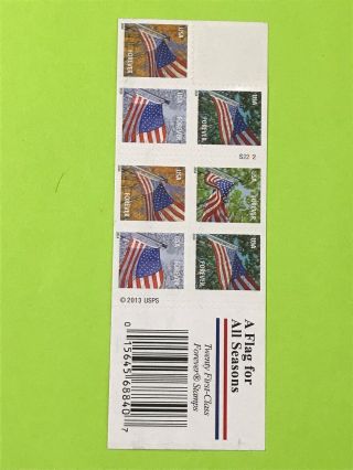 Usps Book Of 19 Forever Stamps Face Value $10.  45