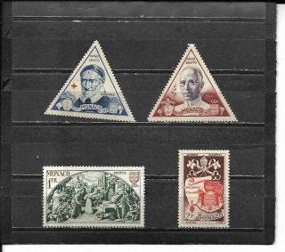 12 Monaco Stamps 262 - 273 (scott) Mh/canc Cat Val $62.  80